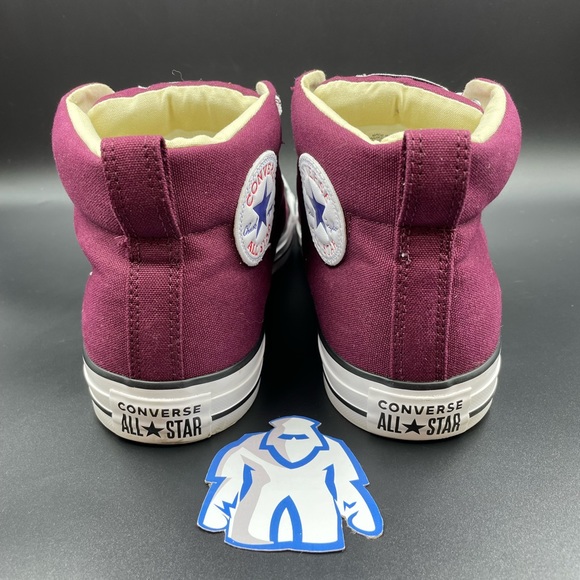 Converse Chuck Taylor All-Star Street Mid Dark Sangria Men’s Sz 10.5 - Picture 4 of 10